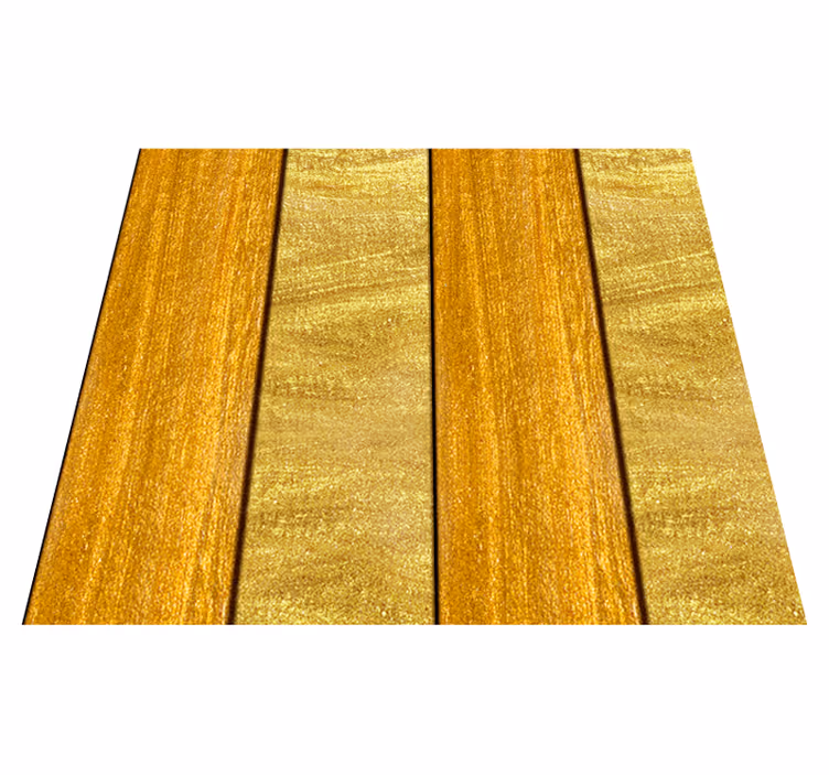 Alfombra vinilo amarilla acabado madera texturizada - TenVinilo