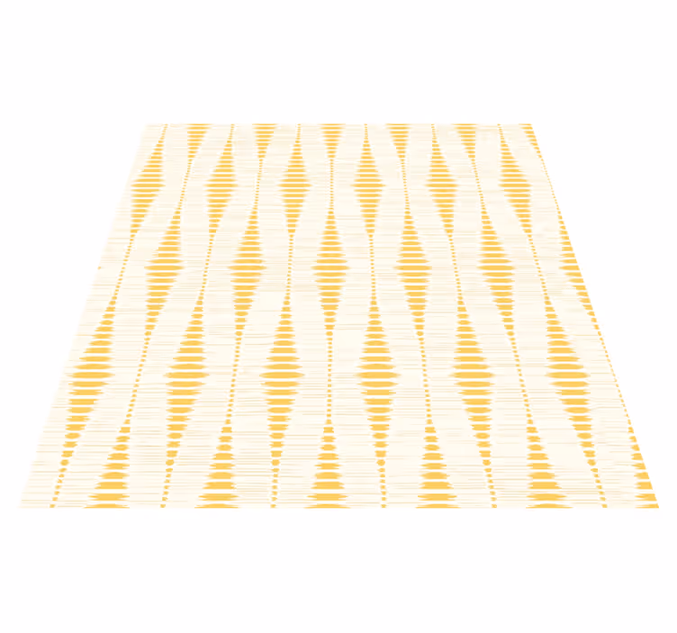 Alfombra vinilo amarilla rabaul ikat amarillo - TenVinilo