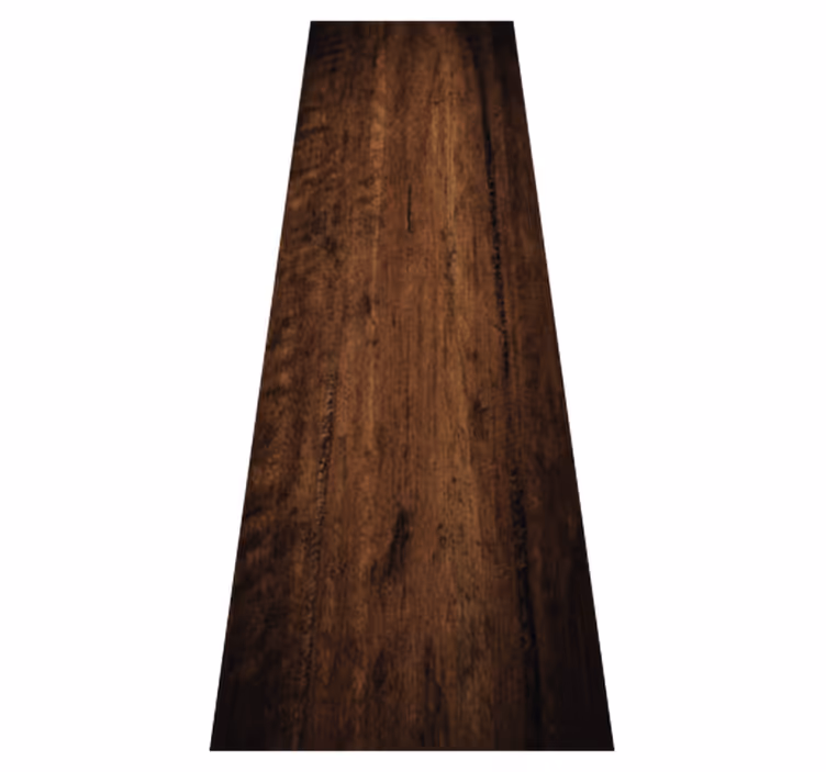 Alfombra vinílica marrón madera oscura patinada - TenVinilo