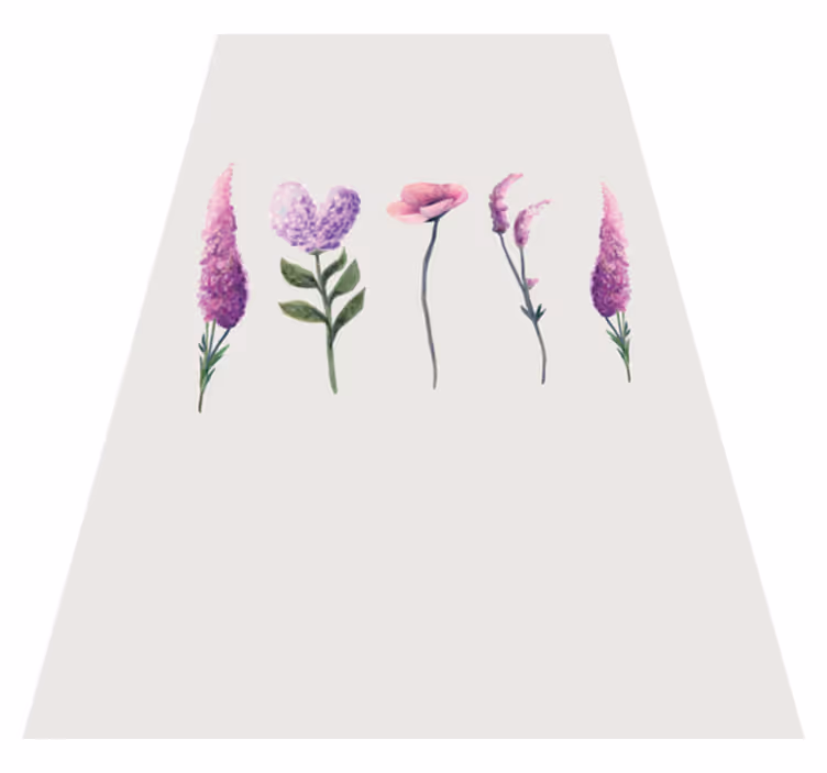 Alfombra vinílica morada flor de clavo - TenVinilo