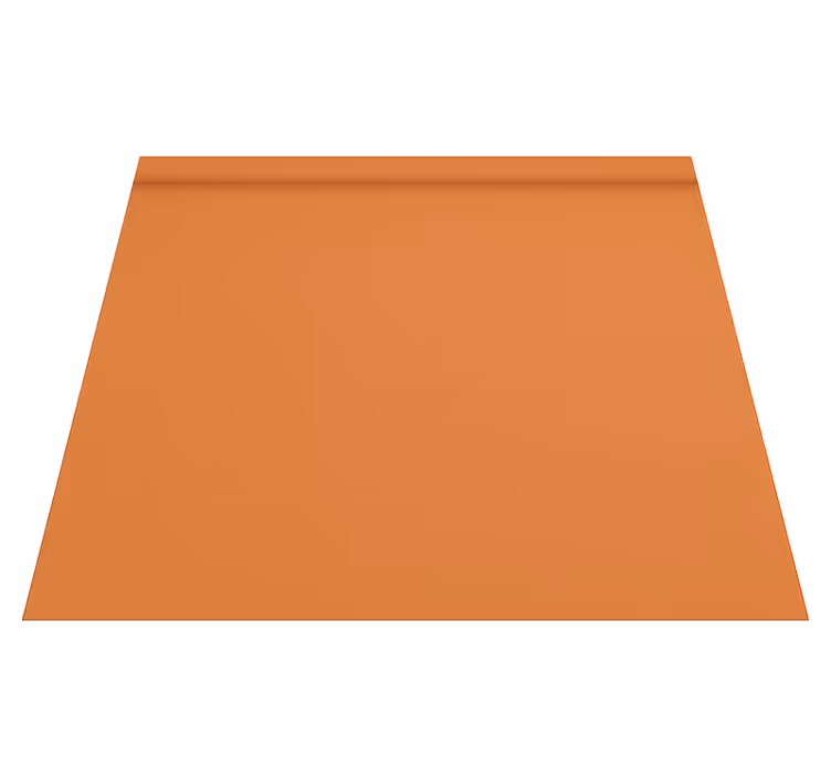 Alfombra vinílica naranja color cálido liso - TenVinilo