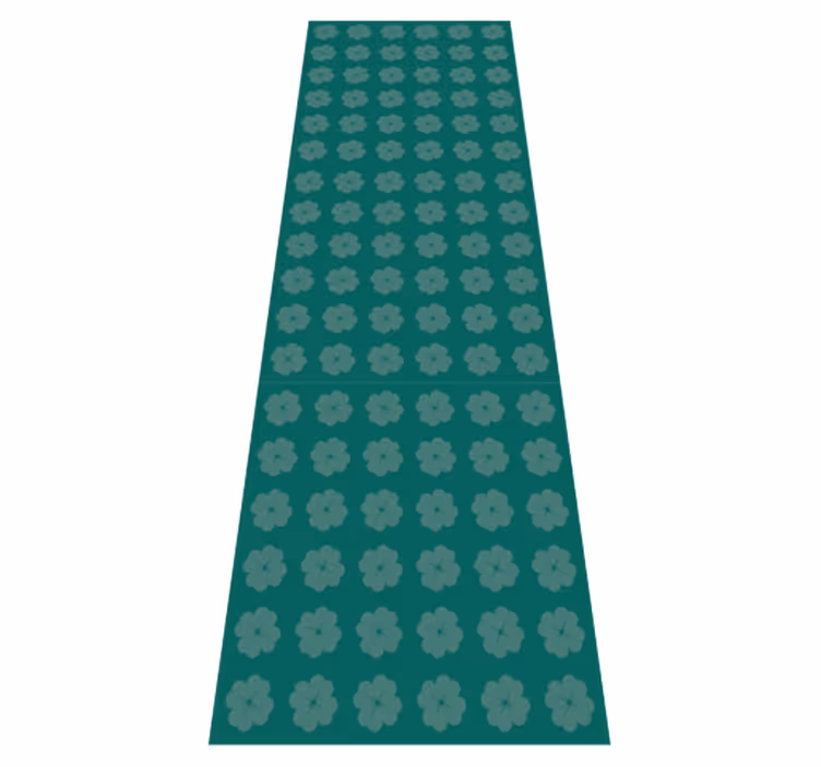 Alfombra vinílica verde con patrón del día de san patricio - TenVinilo