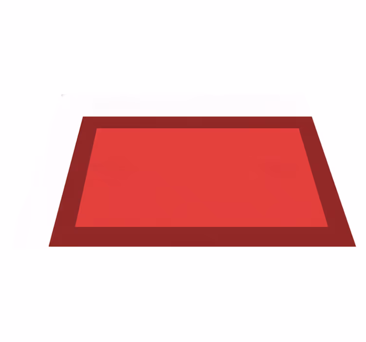 Alfombra vinílica roja con bordes oscuros y centro claro - TenVinilo