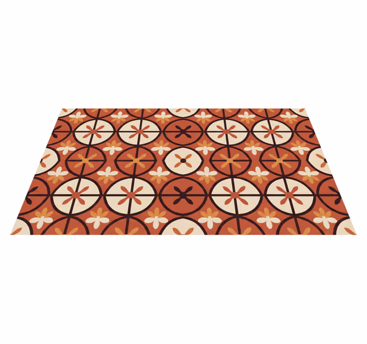 Alfombra vinílica roja para decoración en rojo - TenVinilo