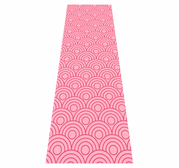 Alfombra vinílica rosa formas rosa y claro - TenVinilo
