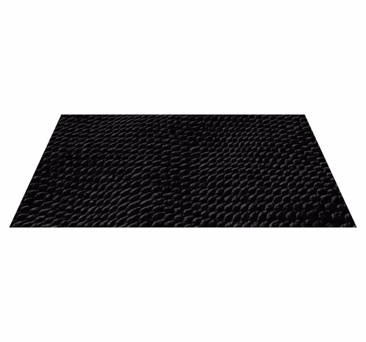Alfombra vinilo salón negra piel serpiente - TenVinilo