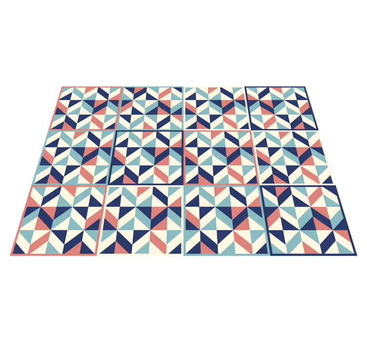 Alfombras vinilo azulejos geométrico romboide - TenVinilo