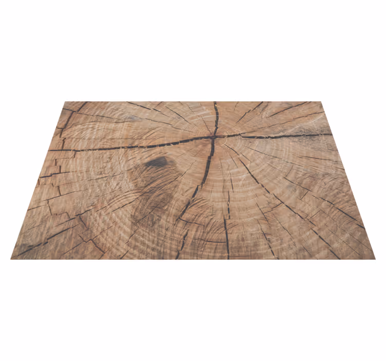 Alfombra vinílica madera diseño tronco antiguo - TenVinilo