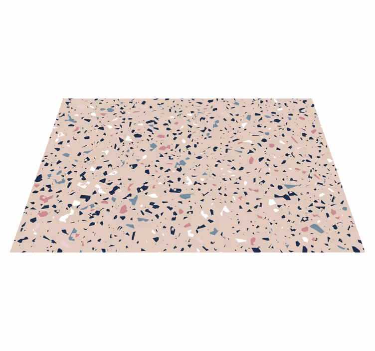 Alfombra vinílica textura patrón de terrazo - TenVinilo