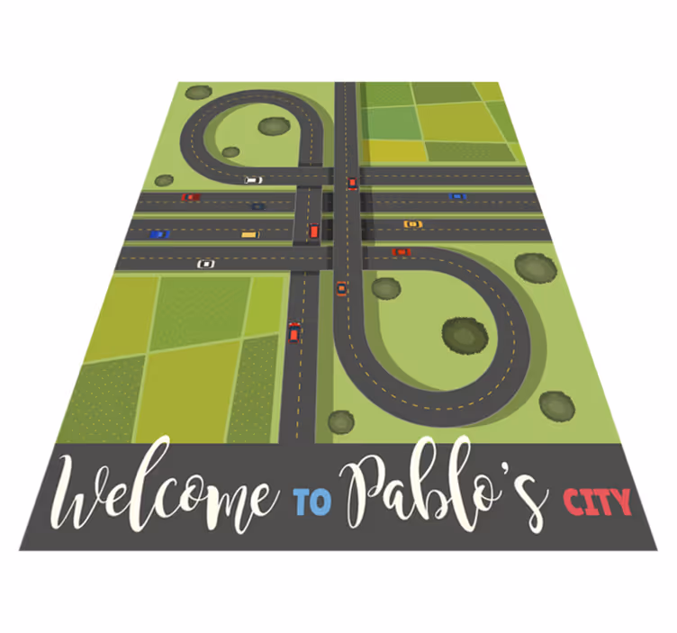 Alfombra vinílica personalizable mapa de juego ajustable - TenVinilo