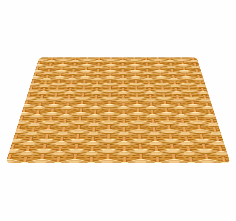 Alfombra vinílica textura patrón de tejido de cesta - TenVinilo