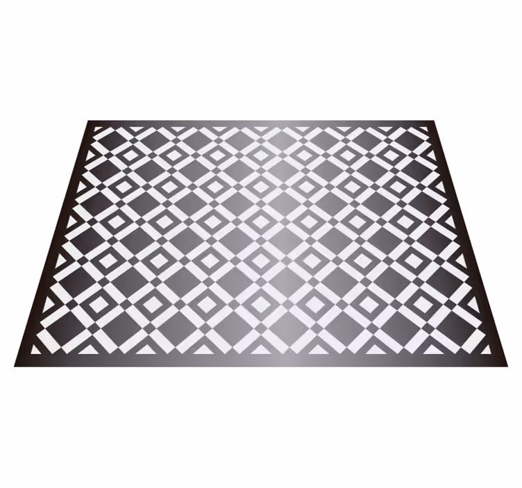 Alfombra vinilo salón diamantes geométricos - TenVinilo