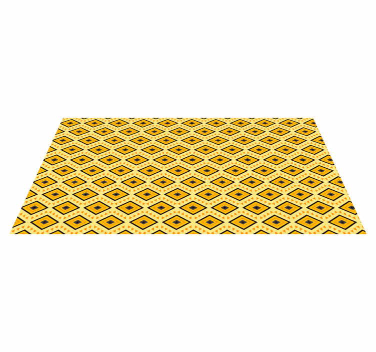 Alfombra vinílica geométrica cuadrados con patrón - TenVinilo