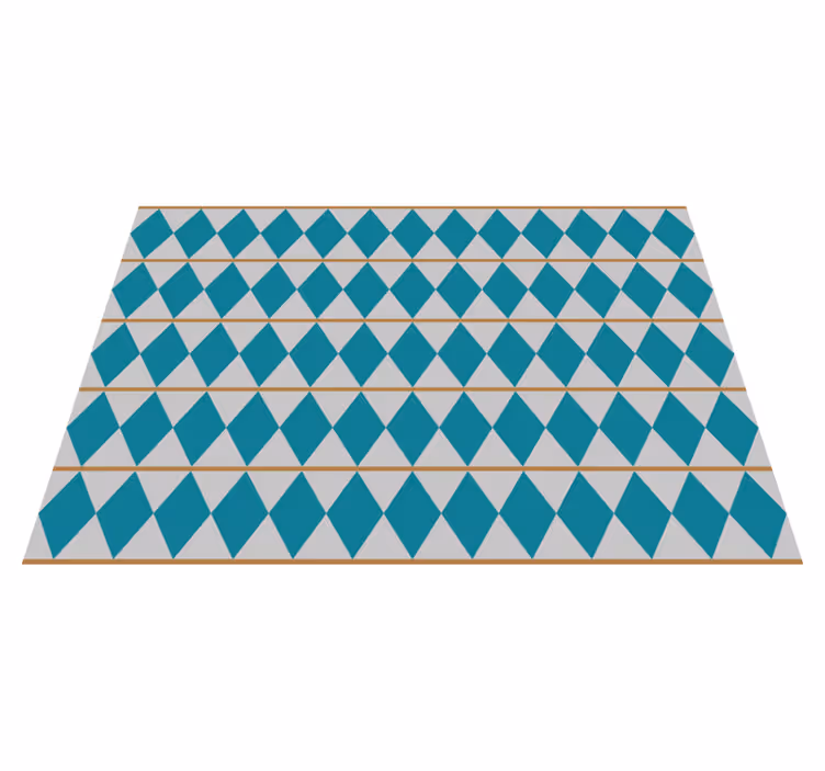 Alfombra pvc cocina geométrica diseño sueco - TenVinilo