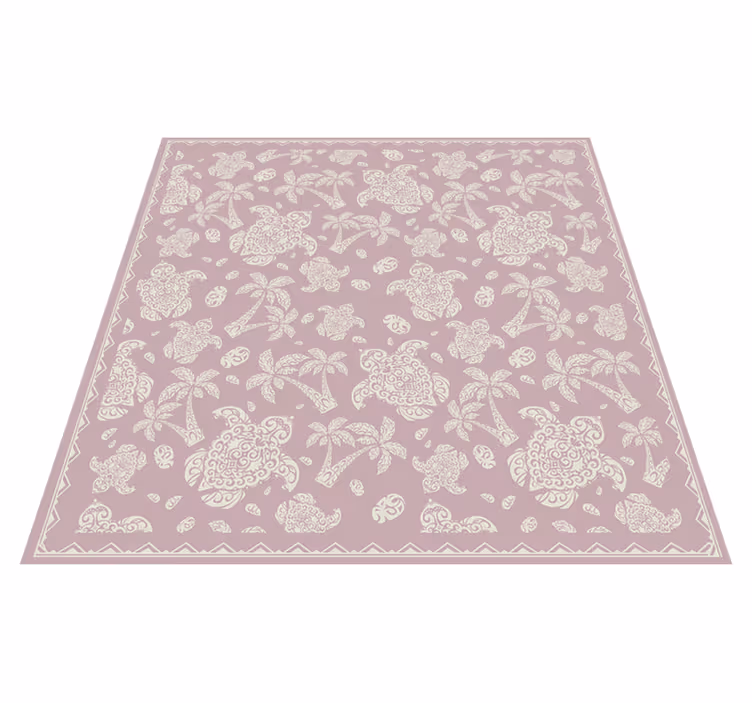 Alfombra vinílica mandala mandala de cachemira ornamental - TenVinilo