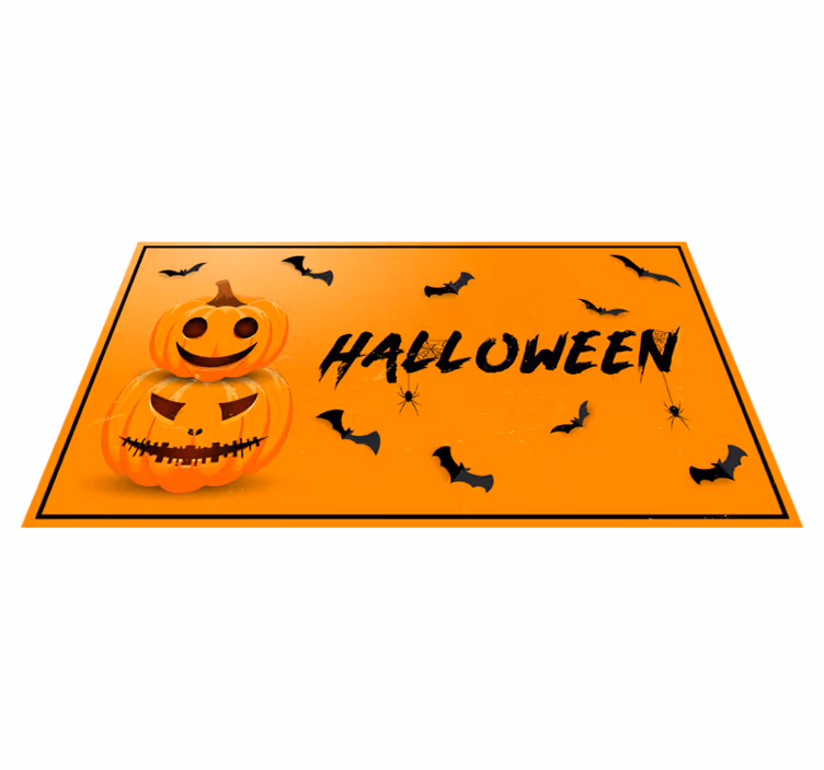Alfombra vinílica halloween celebración de halloween - TenVinilo