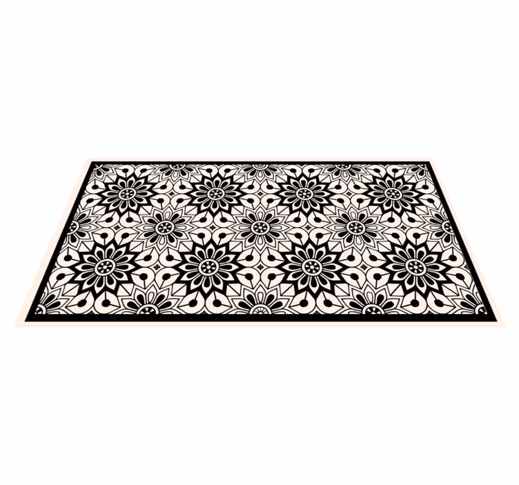Alfombra vinílica mandala elegancia de mandala - TenVinilo