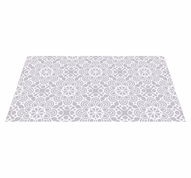 Alfombra vinílica mandala diseño inspirado en mandalas - TenVinilo