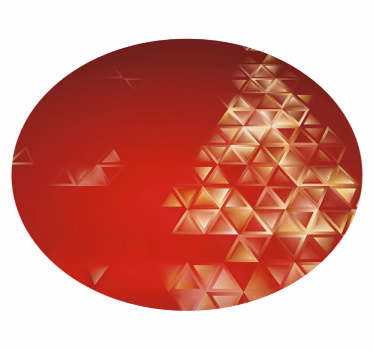 Alfombra vinílica geométrica esfera Ómbre geométrica - TenVinilo