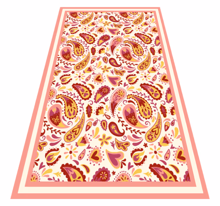 Alfombra vinílica textura paisley texturizada - TenVinilo