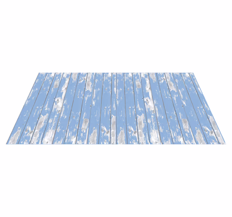 Alfombra vinílica textura paneles de madera desgastada - TenVinilo
