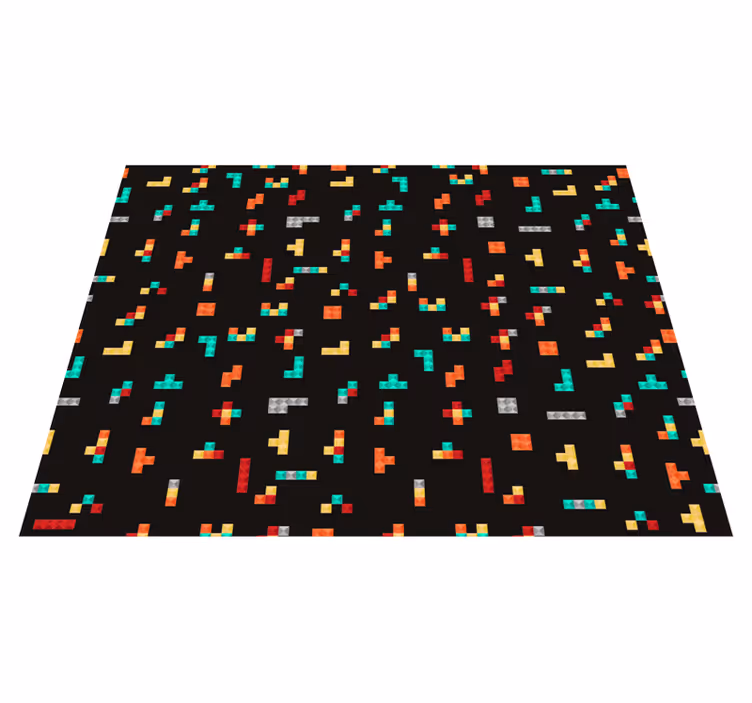 Alfombra vinílica vintage Tetris retro - TenVinilo