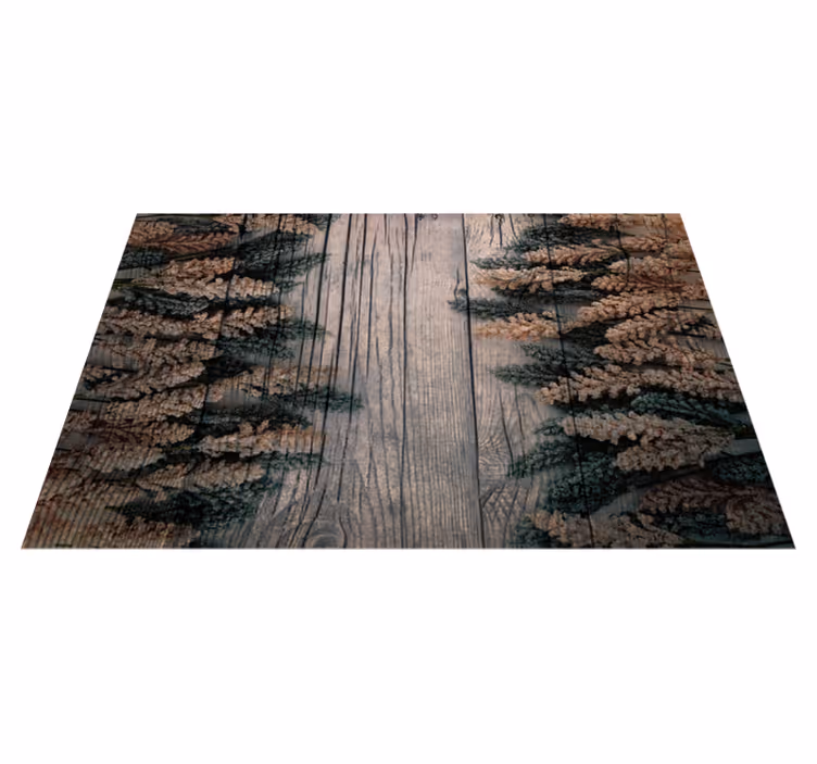Alfombra vinílica imitación madera contraste textura madera - TenVinilo