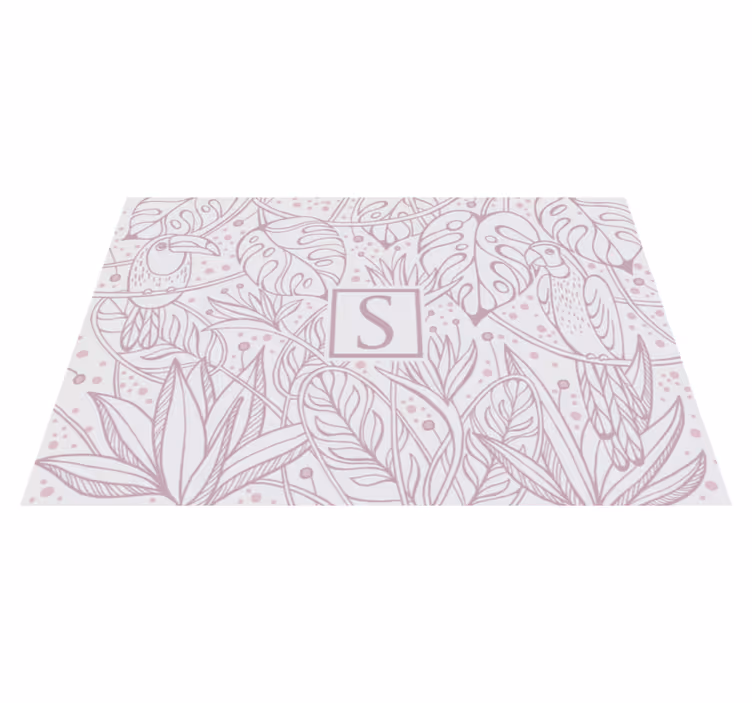Alfombra de vinilo selva personalizable - TenVinilo