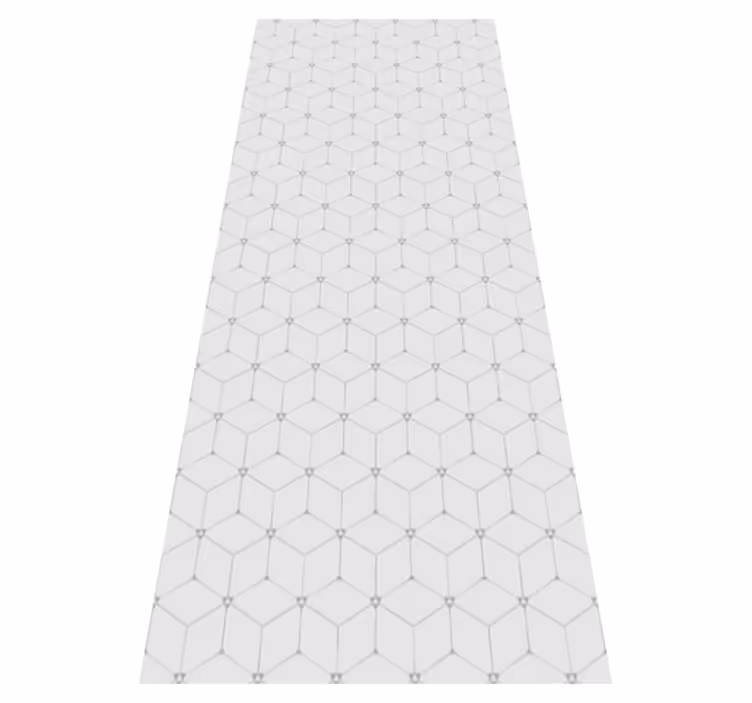 Alfombra vinílica geométrica patrón de mosaico - TenVinilo