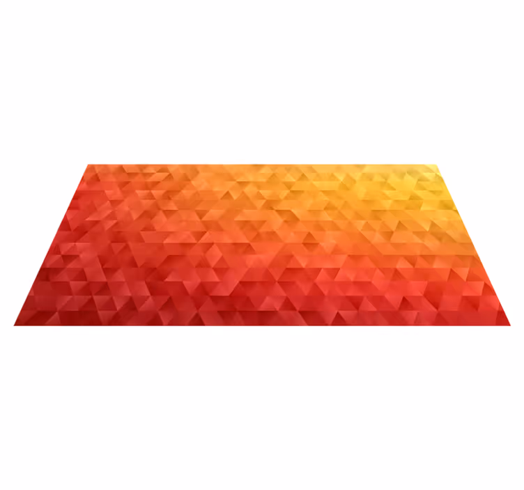 Alfombra de vinilo degradado de color figuras geométricas - TenVinilo
