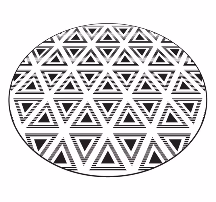 Alfombra de vinilo geométrica Triángulos de la verdad - TenVinilo