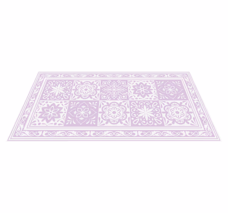 Alfombra hidráulica vinílica color malva - TenVinilo