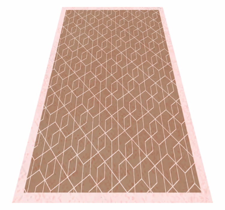 Alfombra vinílica geométrica geometría sencilla - TenVinilo