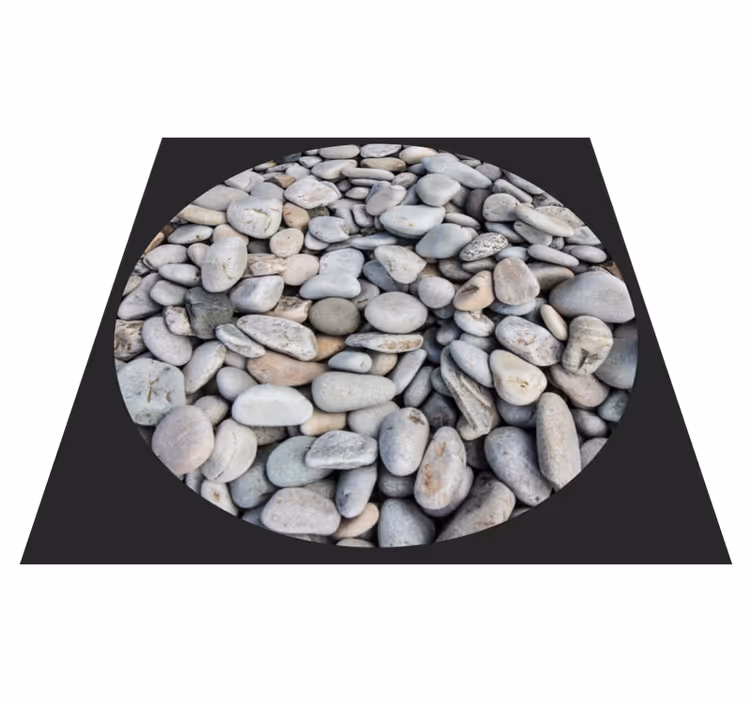 Alfombra vinílica textura superficie de guijarro - TenVinilo
