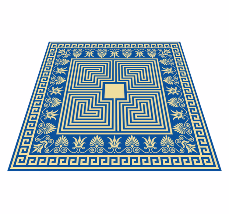 Alfombra hidráulica mosaico geométrico - TenVinilo