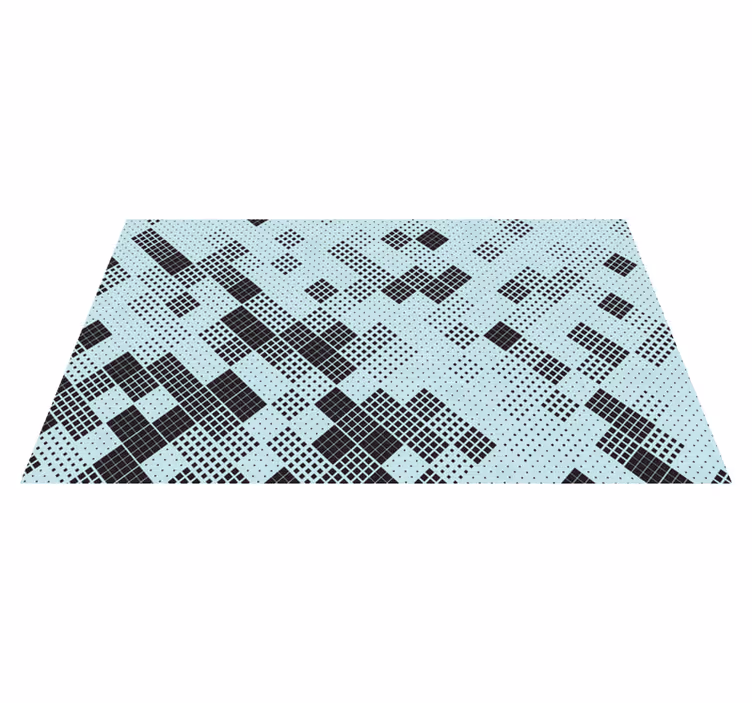 Alfombra vinílica mosaico patrón mosaico - TenVinilo