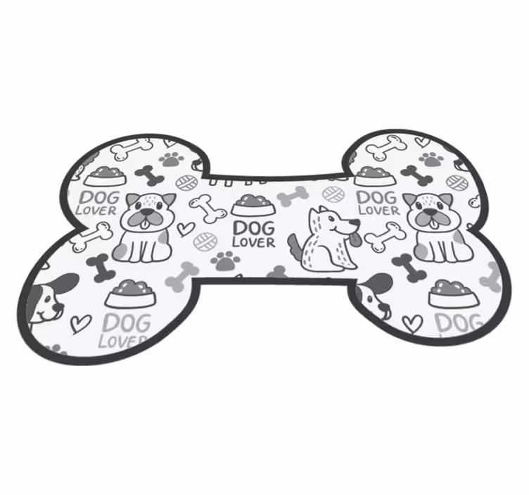 Alfombra vinílica animales alegría del cachorro - TenVinilo
