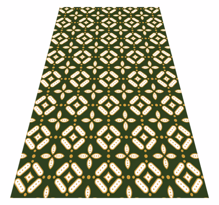 Alfombra vinilo cocina ornamentación geométrica - TenVinilo