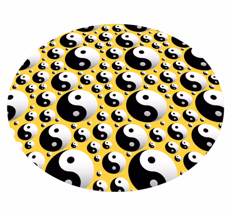 Alfombra vinílica juegos armonía yin y yang - TenVinilo