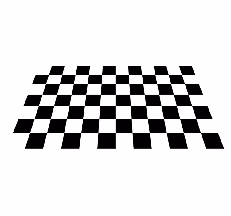 Alfombra vinílica geométrica patrón de cuadros - TenVinilo