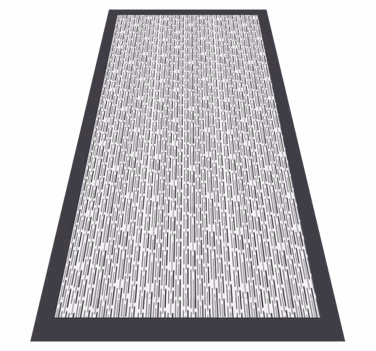 Alfombra vinílica geométrica monocromo geométrico - TenVinilo