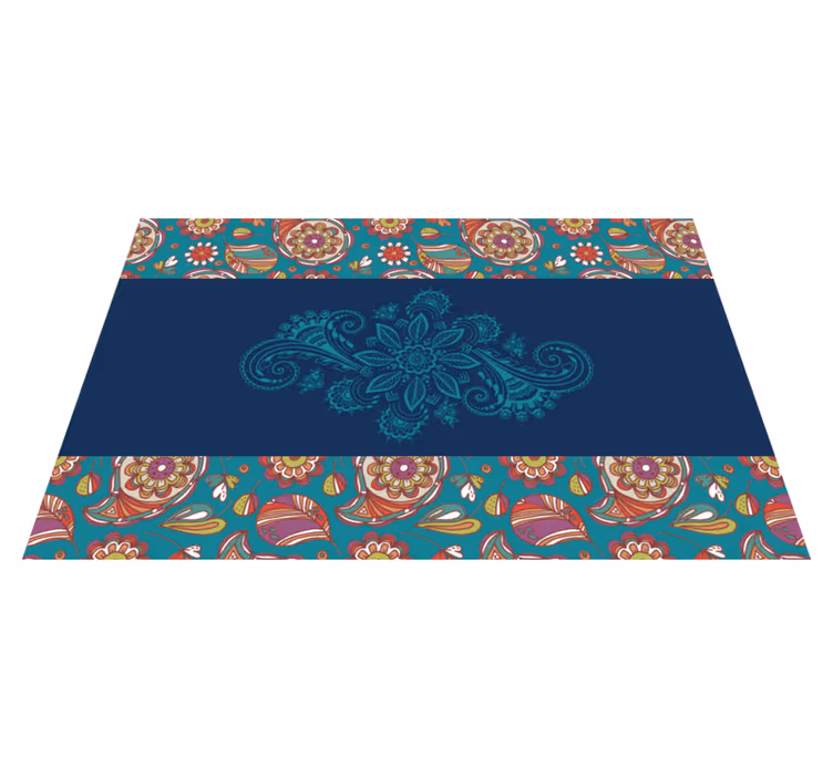 Alfombra vinílica mandala corredor de mandalas - TenVinilo