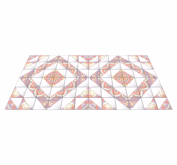 Alfombra hidráulica mosaico mandala - TenVinilo