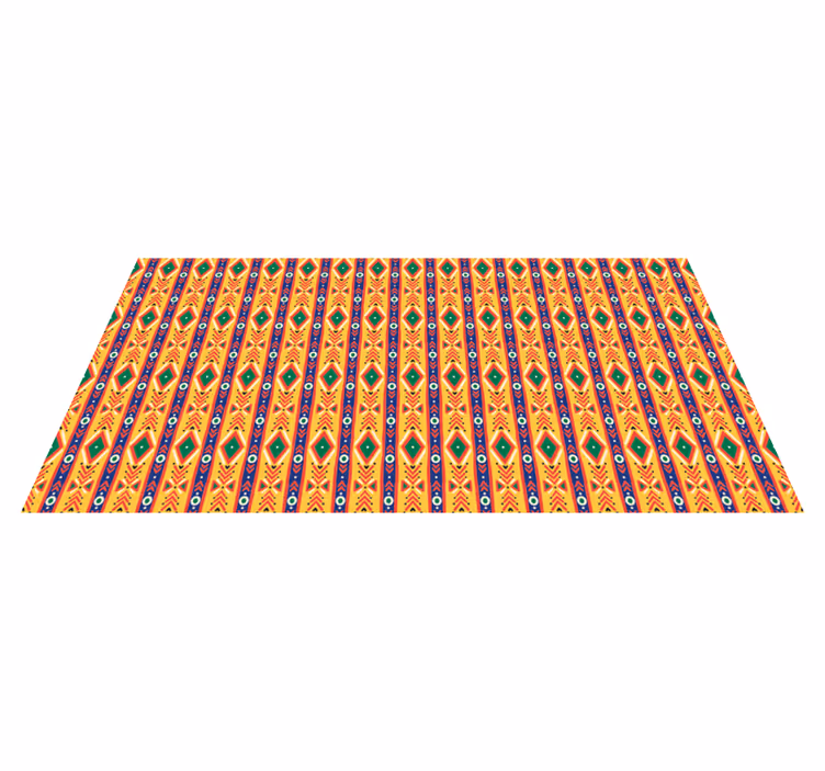 Alfombra vinílica étnica patrón de motivo étnico - TenVinilo