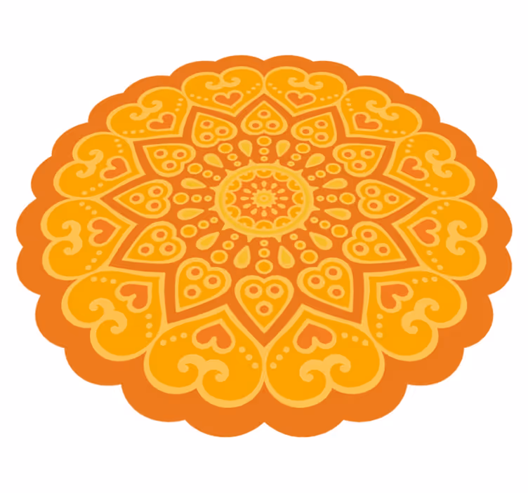 Alfombra vinílica mandala acento de suelo mandala - TenVinilo