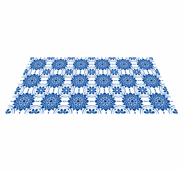 Alfombra hidráulica medallón ornamental - TenVinilo