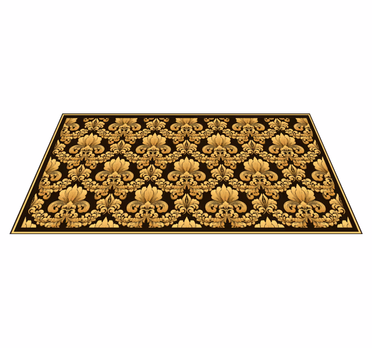 Alfombra vinílica textura ornamentación barroca - TenVinilo