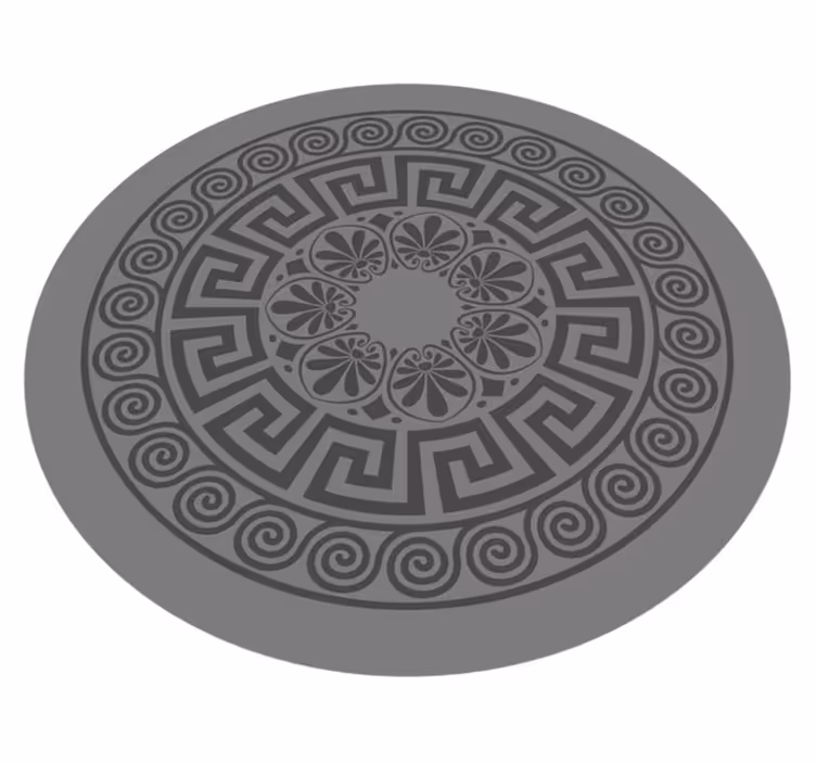 Alfombra vinílica mandala diseño inspirado en mandala - TenVinilo