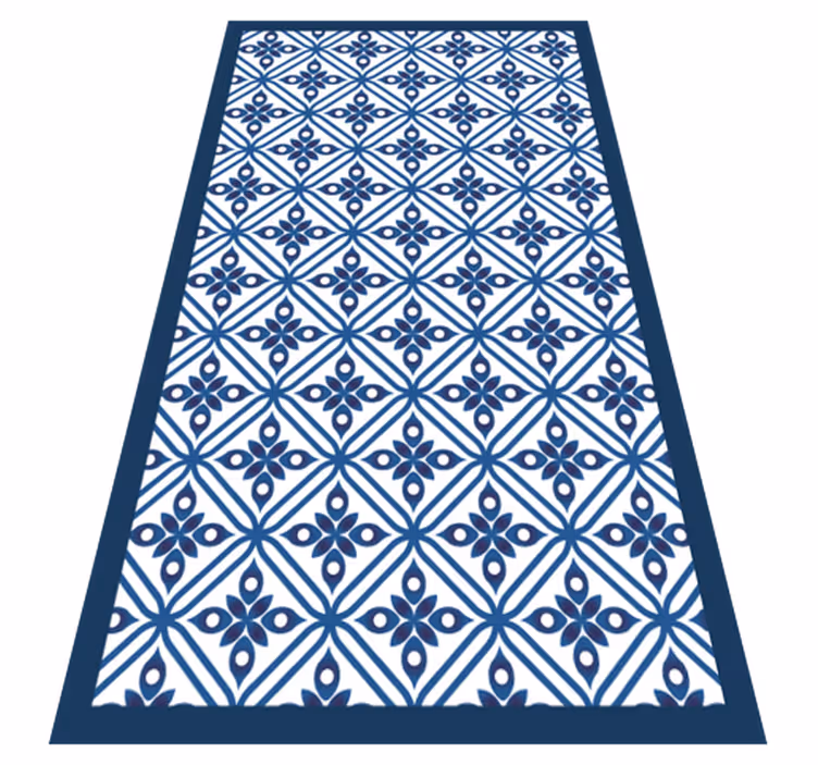 Alfombra hidráulica diseño de patrón de mosaico - TenVinilo