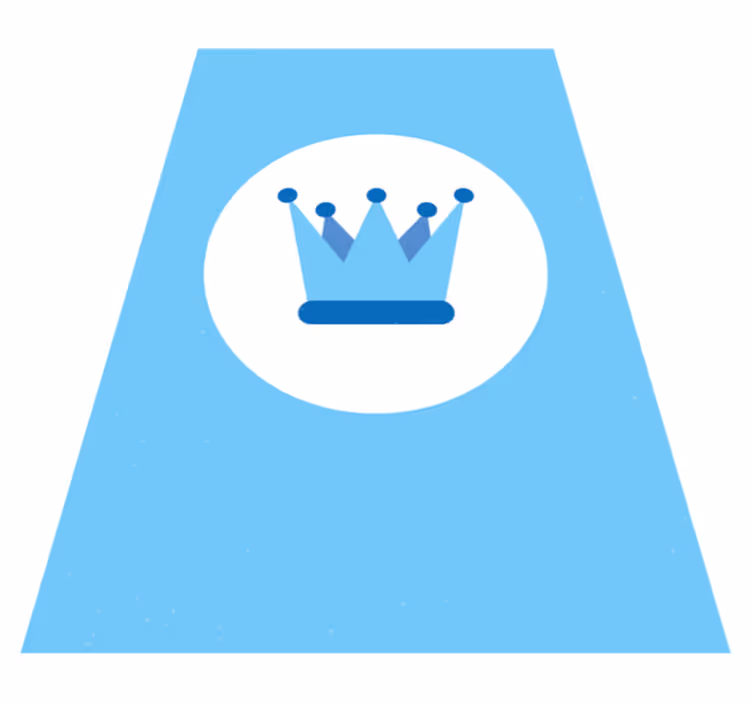 Alfombra vinílica bebé emblema de la corona real - TenVinilo